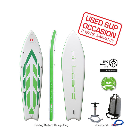Airboard HIKE Ultralight Green 9'9'' - Occasion, 2 Jahre Garantie